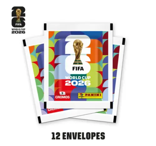 Figurinha Copa Do Mundo 12 Pacotes Com 7 Unidades