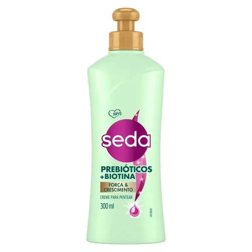 Creme Para Pentear Seda Prebióticos + Biotina Força e Crescimento 300ml
