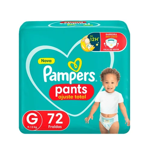 Fralda Pampers Confort Sec Pants Top G 72Un