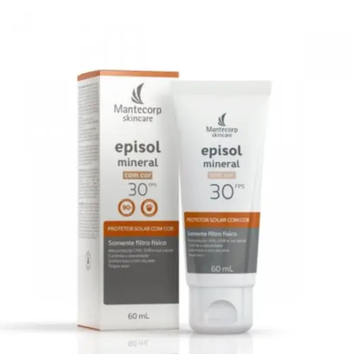 Protetor Solar Mineral Com Cor Episol Color Fps30 60Ml