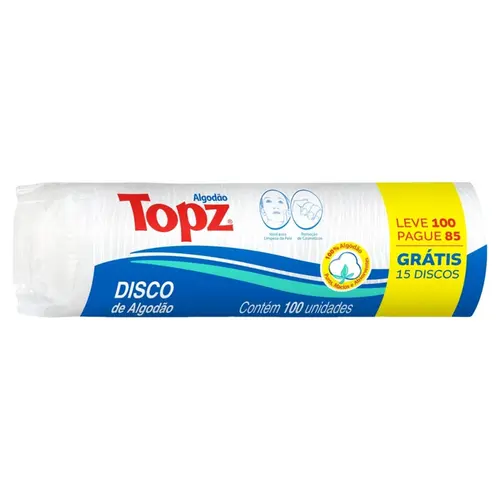 Topz Algodão Discos Lv100 Pg85Un