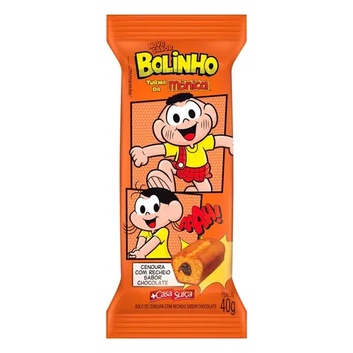 Bolinho Turma Da Monica Cenoura Chocolate 40G