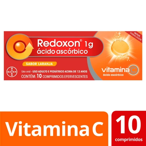 Redoxon 1G Efervescente Laranja 10Cpr
