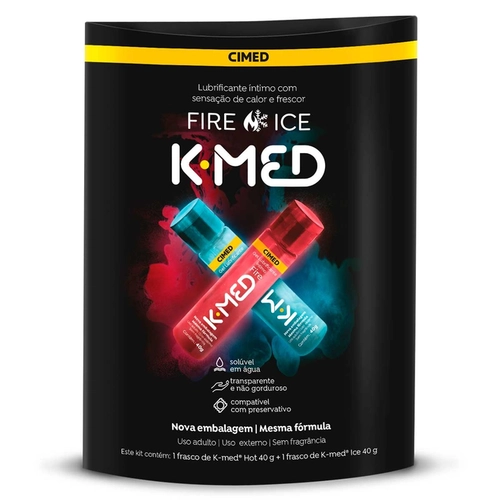 K Med Fire Ice Gel Lubrif 40G Cada 2Un