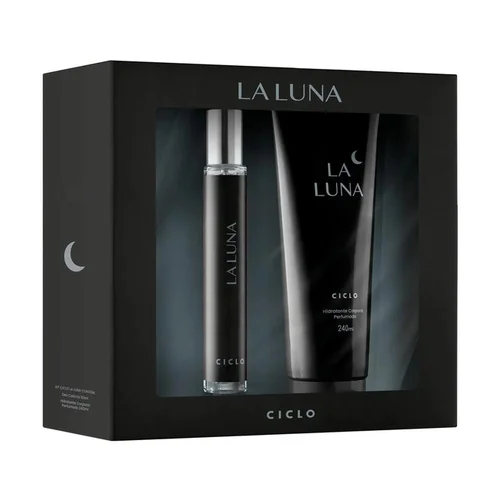 Kit Perfume Feminino Eau de Colônia La Luna Ciclo 30ml + Hidratante 240ml