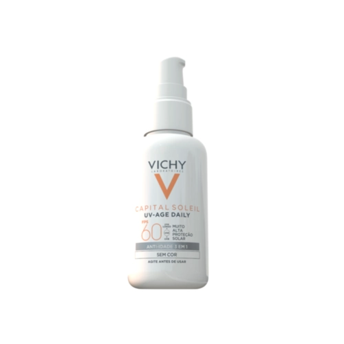 Protetor Solar Capital Soleil Age Daily 3 Em 1 Vichy Fps60 Sem Cor 40G