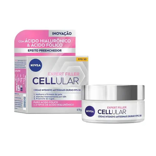 Creme Facial Intensivo Antissinais Nivea Expert Filler Cellular Dia Fps30 49G