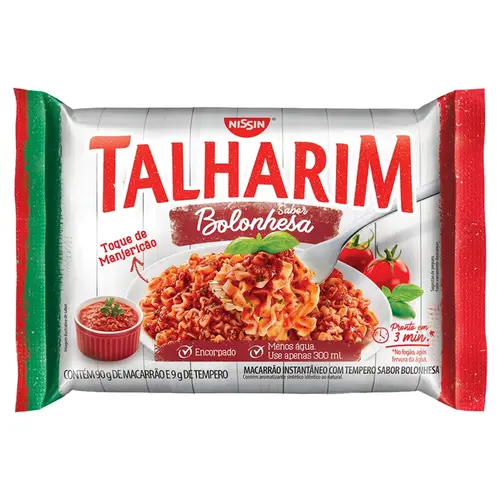 Macarrão Nissin Talharin Bolonhesa 99G