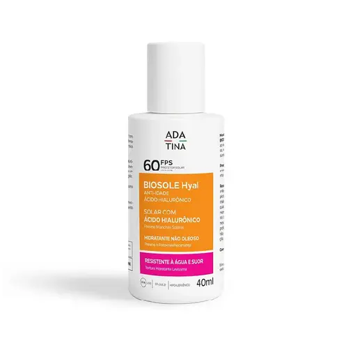 Protetor Solar Facial Ada Tina Biosole Hyal Fps60 40ml