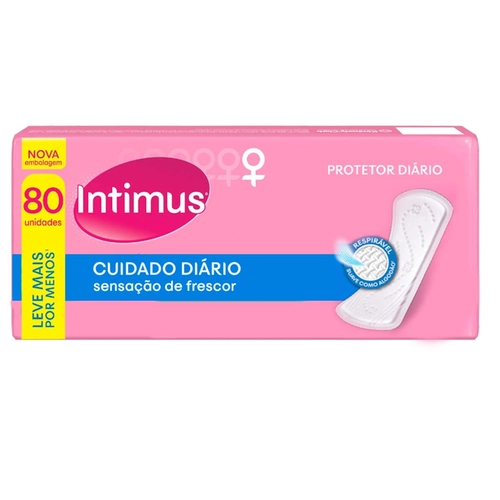 Protetor Diário Intimus Cuidado Diário 80 Unidades