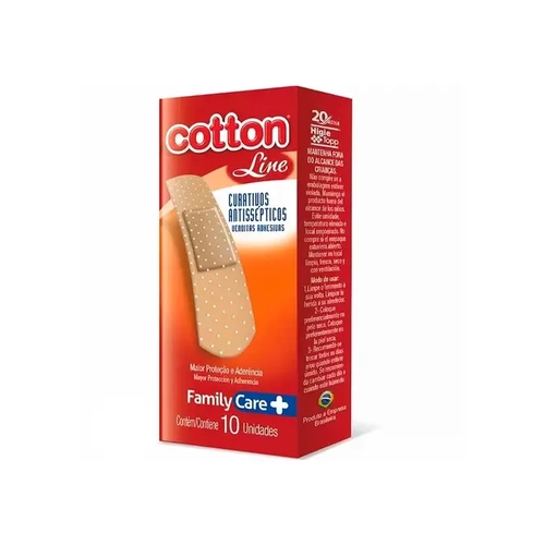 Curativos Transparentes 10 Unidades Cotton Line