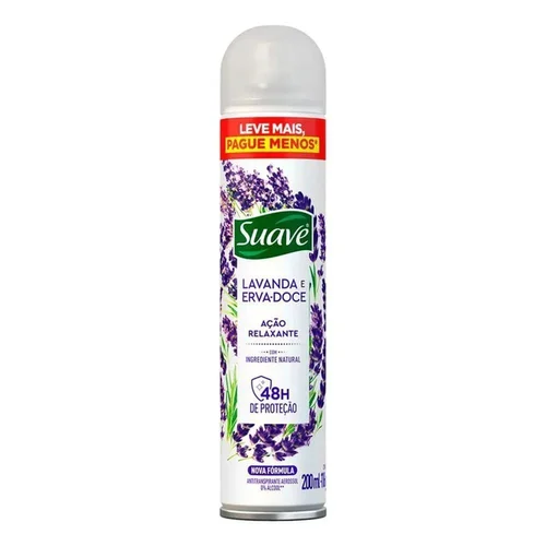 Desodorante Aerosol Suave Lavanda e Erva Doce Ação Relaxante 200ml