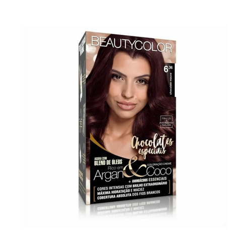 Kit Coloração Beauty Color Chocolate Mauve 6.36