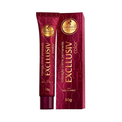 Kit Coloração Haskell Excllusiv Color Pratic 8.34 Louro Claro Dourado Acobreado