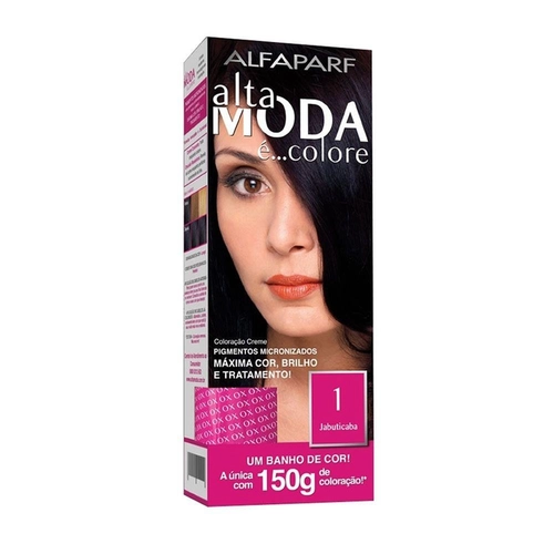 Coloração Creme Permanente Alfaparf Alta Moda 1 Preto