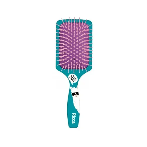 Escova de Cabelo Ricca Lhama Racket Pink Ref 2432