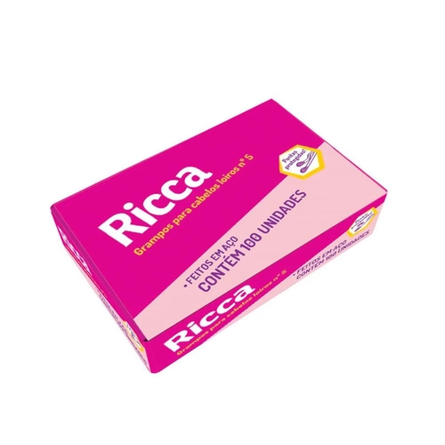 Grampo de Cabelo Ricca 3108 Loiro 100 Unidades