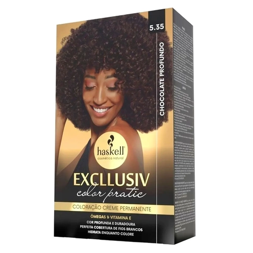 Kit Coloração Haskell Excllusiv Color Pratic 5.35 Chocolate Profundo