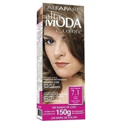 Coloração Creme Permanente Alfaparf Alta Moda 7.1 Louro Cinza