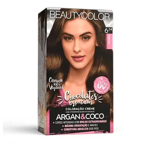 Kit Coloração Beauty Color Chocolate 6.34