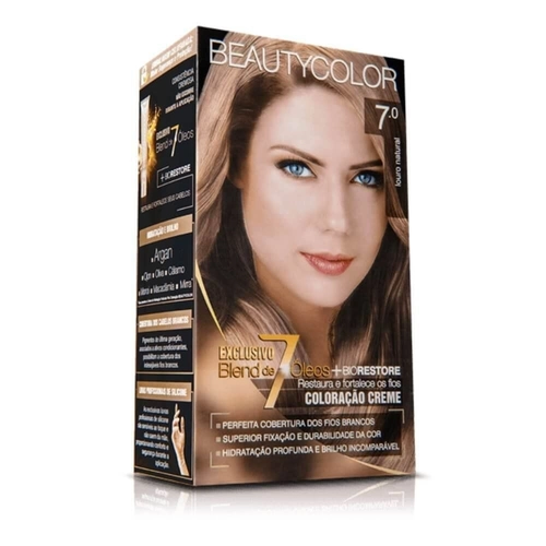 Kit Coloração Beauty Color Louro Natural 7.0