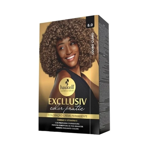 Kit Coloração Haskell Excllusiv Color Pratic 8.0 Louro Claro