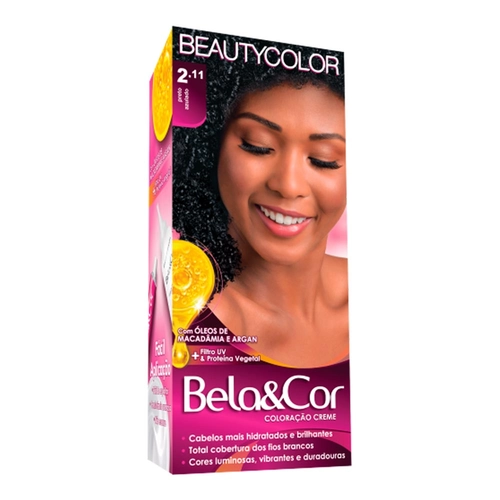 Mini Kit Coloração Bela&Cor Preto Azulado 2.11