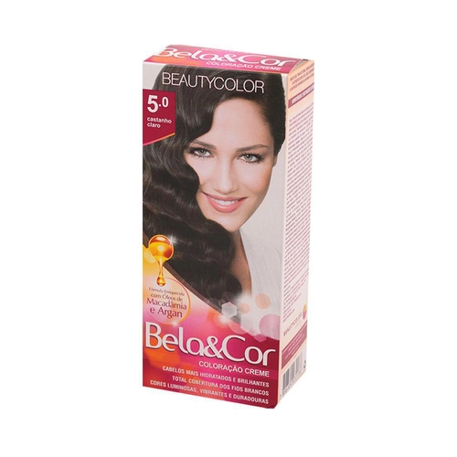 Mini Kit Coloração Bela&Cor Castanho Claro 5.0