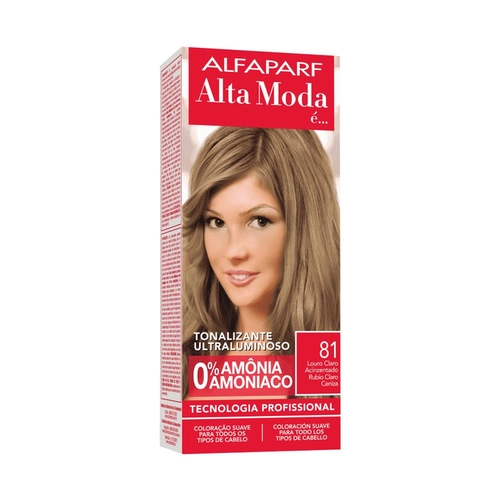 Tonalizante Alfaparf Alta Moda 81 Louro Claro Acinzentado Sem Amônia
