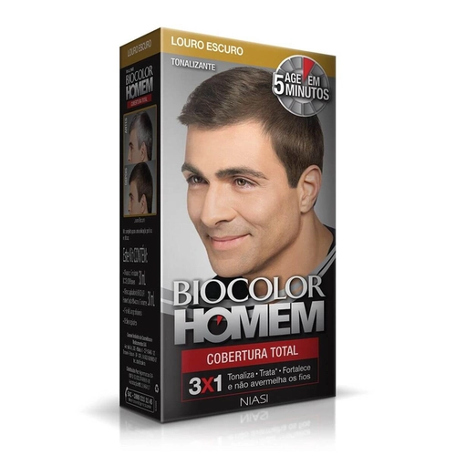 Tonalizante Biocolor Homem Bozzano Louro Escuro