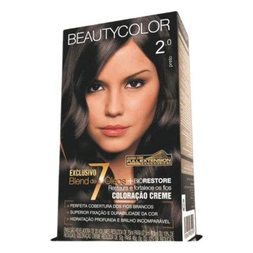Kit Coloração Beauty Color Preto 2.0