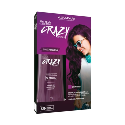 Coloração Temporária Crazy Colors Alfaparf Roxo
