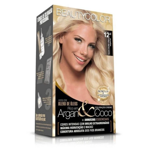 Kit Coloração Beauty Color Louro Muito Claro Especial 12.0