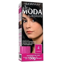 Coloração Creme Permanente Alfaparf Alta Moda 4 Castanho