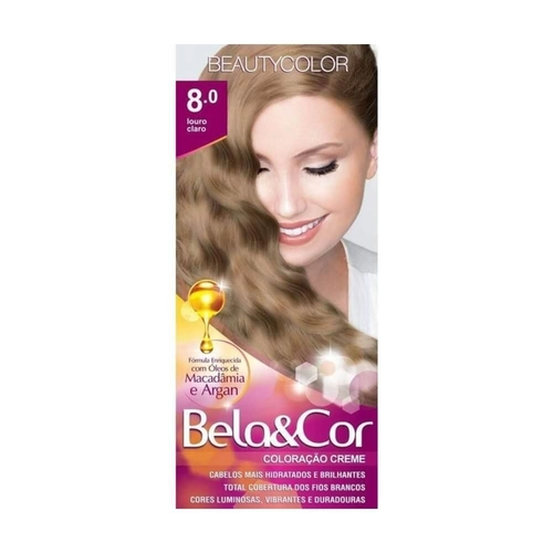 Mini Kit Coloração Bela&Cor Louro Claro 8.0
