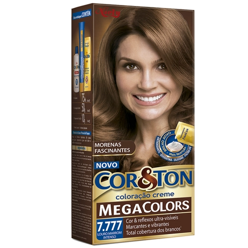 Mini Kit Coloração Cor&Ton 7.777 Louro Marrom Intenso