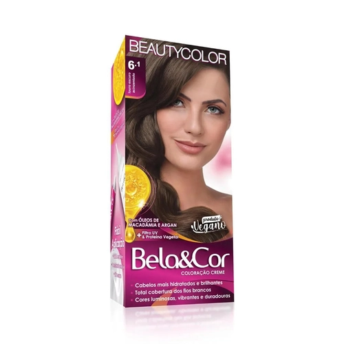 Mini Kit Coloração Bela&Cor Louro Escuro Acinzentado 6.1