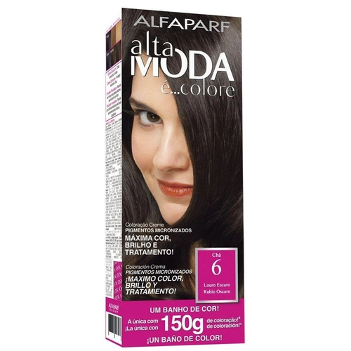 Coloração Creme Permanente Alfaparf Alta Moda 6 Louro Escuro