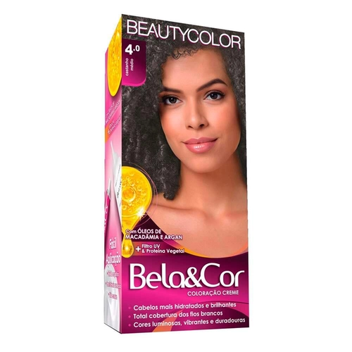 Mini Kit Coloração Bela&Cor Castanho Médio 4.0
