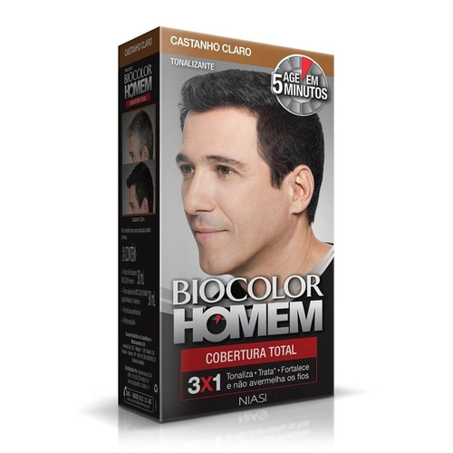 Tonalizante Biocolor Homem Bozzano Castanho Claro