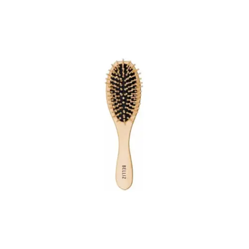 Escova de Cabelo Belliz Wood Madeira Oval Ref 440