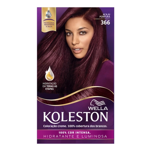 Kit Coloração Creme Koleston 366 Acaju Purpura