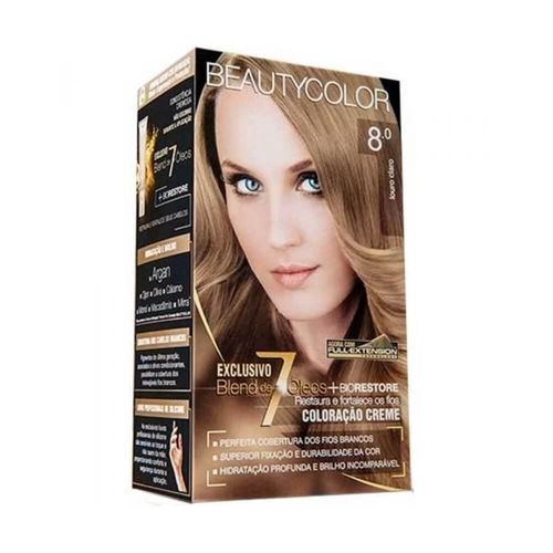 Kit Coloração Beauty Color Louro Claro 8.0