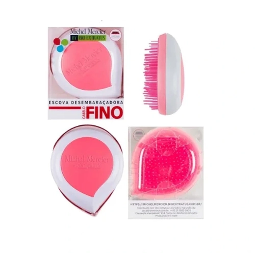 Escova de Cabelo Michel Mercier Cabelos Finos Pack Go Sem Cabo Bio Extratus