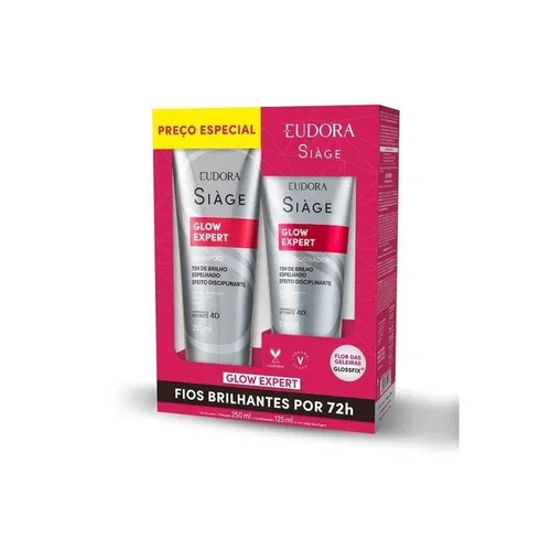 Kit Siàge Shampoo 250Ml + Condicionador 125Ml Glow Expert