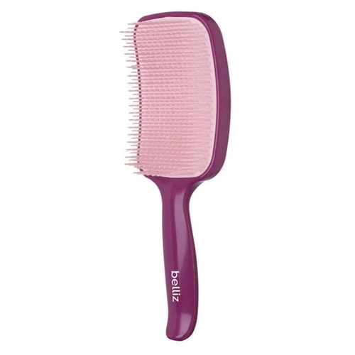 Escova de Cabelo Belliz Flex Raquete Roxa Ref 484