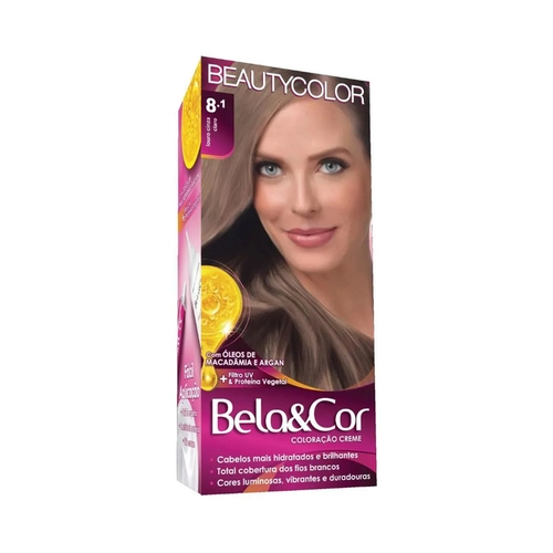 Mini Kit Coloração Bela&Cor Louro Cinza Claro 8.1