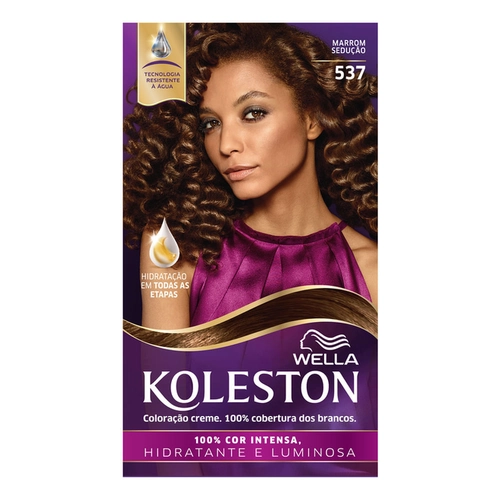 Kit Coloração Creme Koleston 537 Marrom Sedução