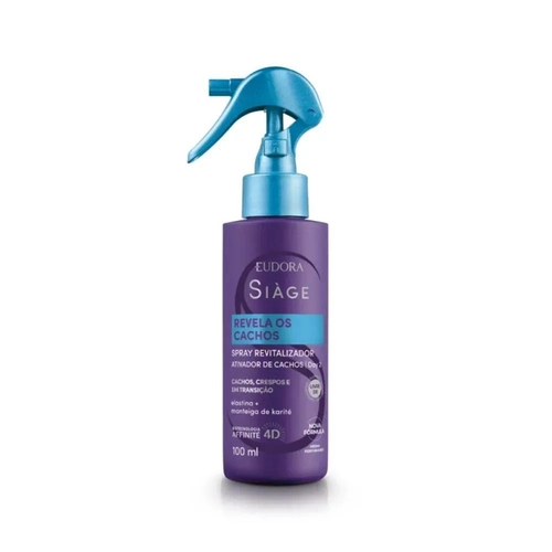 Spray Fixador Capilar Siàge Cachos Revitalizador 180Ml