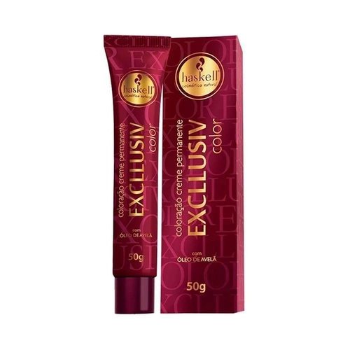 Kit Coloração Haskell Excllusiv Color Pratic 7.44 Louro Medio Cobre Intenso